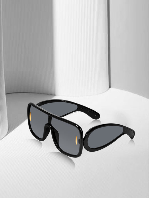 Celebrity Black Oversized Plastic Sunglasses For Men CLSN25-86984-07