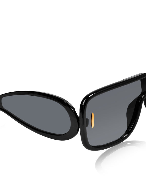 Celebrity Black Oversized Plastic Sunglasses For Men CLSN25-86984-07