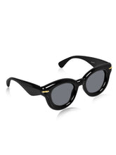 Celebrity Black Oval Plastic Sunglasses For Men CLSN25-87017-07