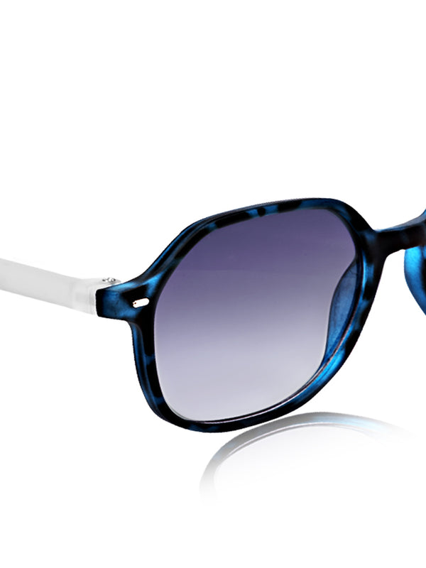 Celebrity Blue Square Plastic Sunglasses For Men CLSN25-936 DC-3