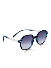 Celebrity Blue Square Plastic Sunglasses For Men CLSN25-936 DC-3