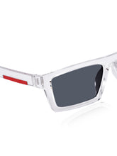 Celebrity White Retro-Square Plastic Sunglasses For Men CLSN25-B1024-03