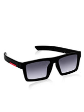 Celebrity Black Retro-Square Plastic Sunglasses For Men CLSN25-B1024-07