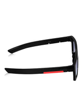 Celebrity Black Retro-Square Plastic Sunglasses For Men CLSN25-B1024-07