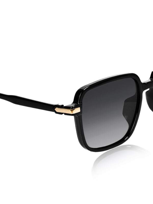 Celebrity Black Square Plastic Sunglasses For Men CLSN25-DC1001-01