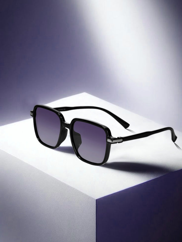 Celebrity Black Square Plastic Sunglasses For Men CLSN25-DC1001-07