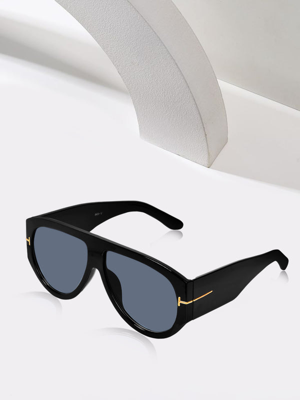 Celebrity Black Oversized Plastic Sunglasses For Men CLSN25-V696-07