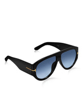 Celebrity Black Oversized Plastic Sunglasses For Men CLSN25-V696-08