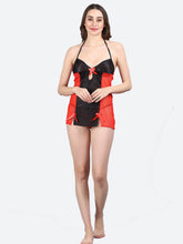 Fleurt Red Power Net Honey Moon Dress Dress for Women HOBF-BD-0132-RD