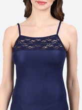 Fleurt Royal Blue Forbe Lycra Baby Doll Dress for Women HOBF-BD-0121-R.BL