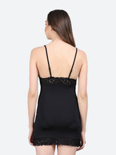 Fleurt Black Forbe Lycra Honey Moon Dress Dress for Women HOBF-BD-0118-BK