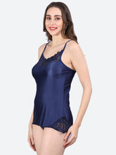 Fleurt Royal Blue Forbe Lycra Honey Moon Dress Dress for Women HOBF-BD-0143-R.BL