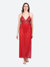 Fleurt Maroon Spendex Net Baby Doll Dress for Women HOBF-BD-SLG-MR