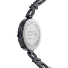 Sandy D Carter Metal White Analogue Round Watches for Women_SDC24-18-WH