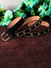 Sandy D Carter Women Black Artificial Leather Stylish Waist Belt for Jeans & Dress SDC-012-BK