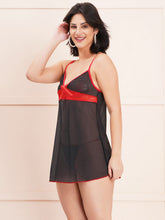 Fleurt Black Spendex Net Honey Moon Dress Dress for Women HOBF-nbe01016-BK