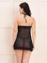 Fleurt Black Spendex Net Premium Baby Doll Dress for Women Fleurt25-BD-105-BK