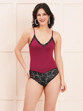 Fleurt Maroon Co-Ord Set Babydoll Dress for Women HOBF-BD-1066TD-MR