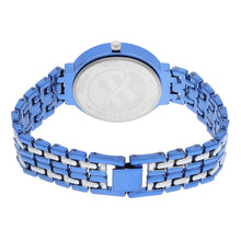Fluid  Blue Round Metal Strap Analog Watches for Women FLWatch23-012-BL01