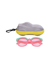 FROGGY Pink Plastic Full Rim UV Protected Stylish Sunglasses For Kids Boys & Girls-8238A-PK