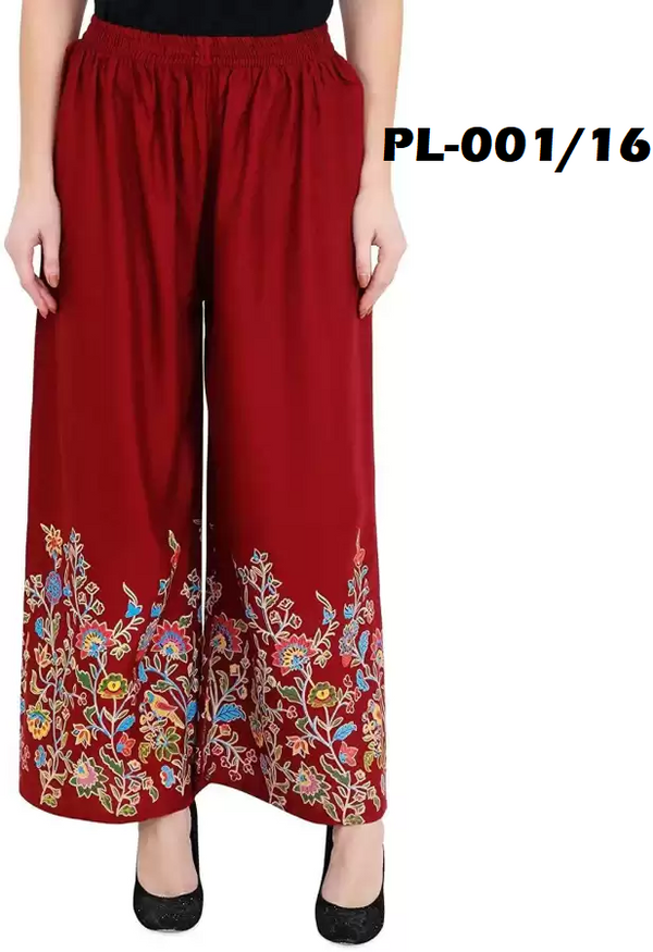 Fleurt Stylish Half Print Palazzo for Casual Outings HOBK295