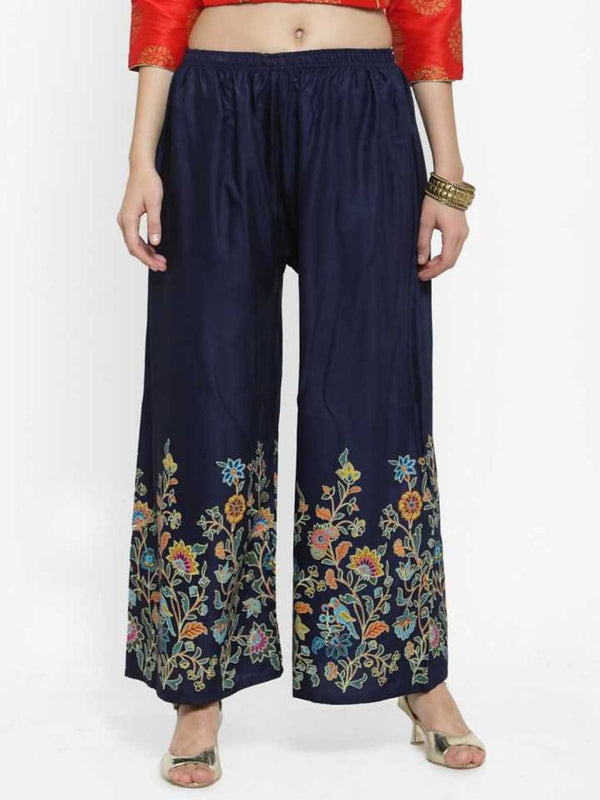 Fleurt Half Print Palazzo – Perfect Blend of Style HOBK297