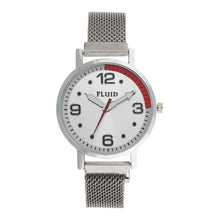 Fluid  Silver Round Allow Strap Analog Watches for Women FLWatch23-023-SL01