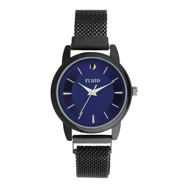 Fluid  Blue Round Allow Strap Analog Watches for Women FLWatch23-819L-BL01