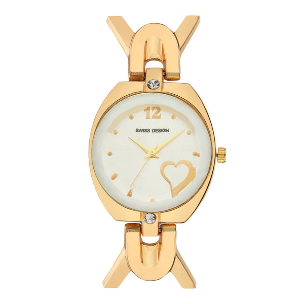 Fluid Gold Stylish Analog Metal Watch For Women SDWatch24-WF2
