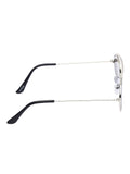 Prime Silver Oval One Size Metal UV Sunglasses-OL135SL