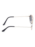 Prime Brown Oval One Size Metal UV Sunglasses-OL137BR