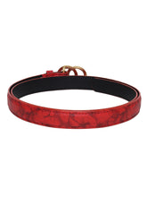 Sandy D Carter Women Red Synthetic Leather Waist Belt for Jeans & Formal Paint SDC-22-532-RD