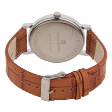 Sandy D Carter Synthetic Tan Analogue Round Watches for Men_SDC24-116G-TN