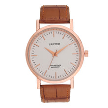 Sandy D Carter Synthetic Brown Analogue Round Watches for Men_SDC24-111G-BR
