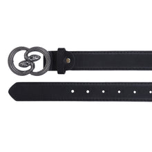 Sandy D Carter Women Black Artificial Leather Stylish Waist Belt for Jeans & Dress SDC-017-BK