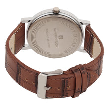 Sandy D Carter Synthetic Brown Analogue Round Watches for Men_SDC24-115G-BR