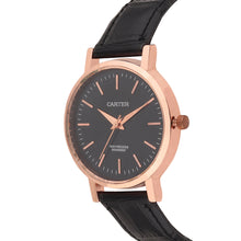 Sandy D Carter Synthetic Black Analogue Round Watches for Women_SDC24-113L-BK