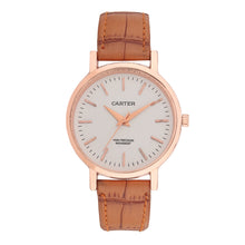 Sandy D Carter Synthetic Brown Analogue Round Watches for Women_SDC24-111L-BR