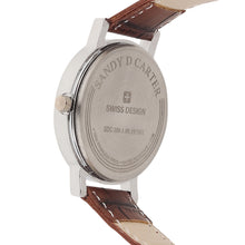 Sandy D Carter Synthetic Brown Analogue Round Watches for Women_SDC24-115L-BR