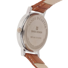 Sandy D Carter Synthetic Tan Analogue Round Watches for Women_SDC24-116L-TN
