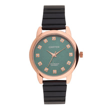 Sandy D Carter Metal Rose Gold Analogue Round Watches for Women_SDC24-60-RG-GR