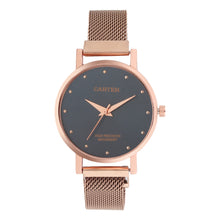Sandy D Carter Metal Rose Gold Analogue Round Watches for Women_SDC24-77-RG-BL