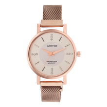 Sandy D Carter Metal Rose Gold Analogue Round Watches for Women_Sandy D Carter-78-RG-SL