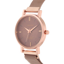 Sandy D Carter Metal Rose Gold Analogue Round Watches for Women_SDC24-73-RG-BR