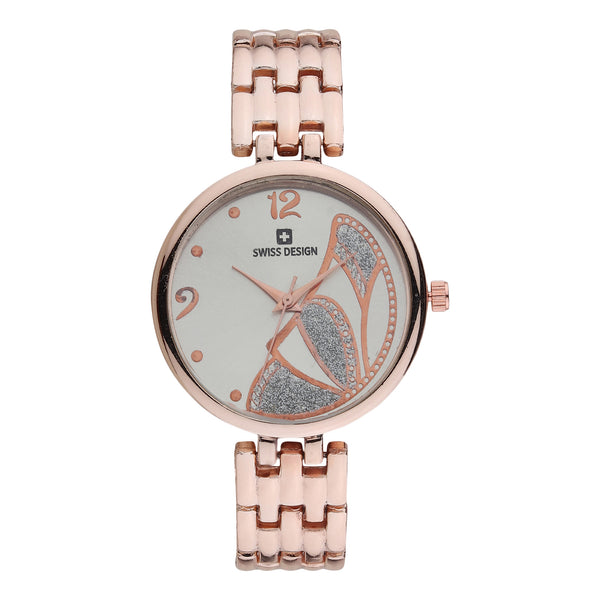 Fluid Rose Gold Stylish Analog Watch For Women SDWatch24-003-RG