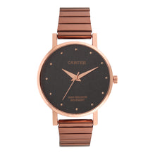Sandy D Carter Metal Rose Gold Analogue Round Watches for Women_Sandy D Carter-85-RG-BK