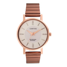 Sandy D Carter Metal Rose Gold Analogue Round Watches for Women_Sandy D Carter-87-RG-SL