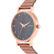 Sandy D Carter Metal Rose Gold Analogue Round Watches for Women_Sandy D Carter-80-RG-BL
