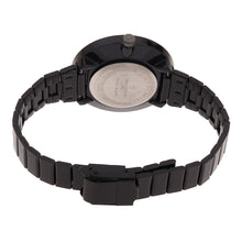 Sandy D Carter Metal Black Analogue Round Watches for Women_SDC24-68-BK