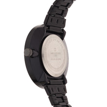 Sandy D Carter Metal Black Analogue Round Watches for Women_SDC24-69-BK